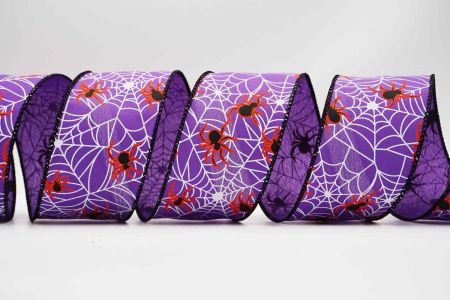 Hämähäkki Halloween Langallinen Nauha_KF7073GC-34-53_violetti